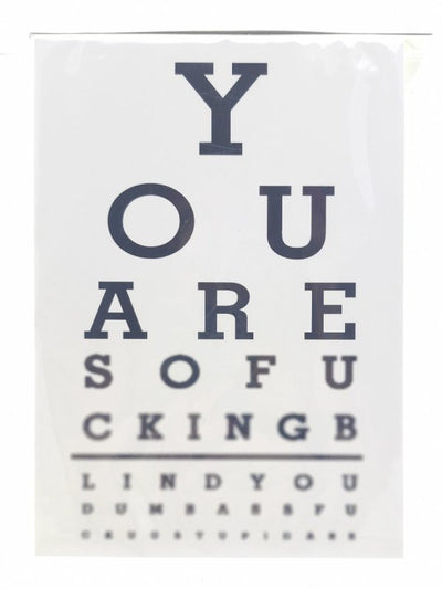 Fading Vision Eye Chart